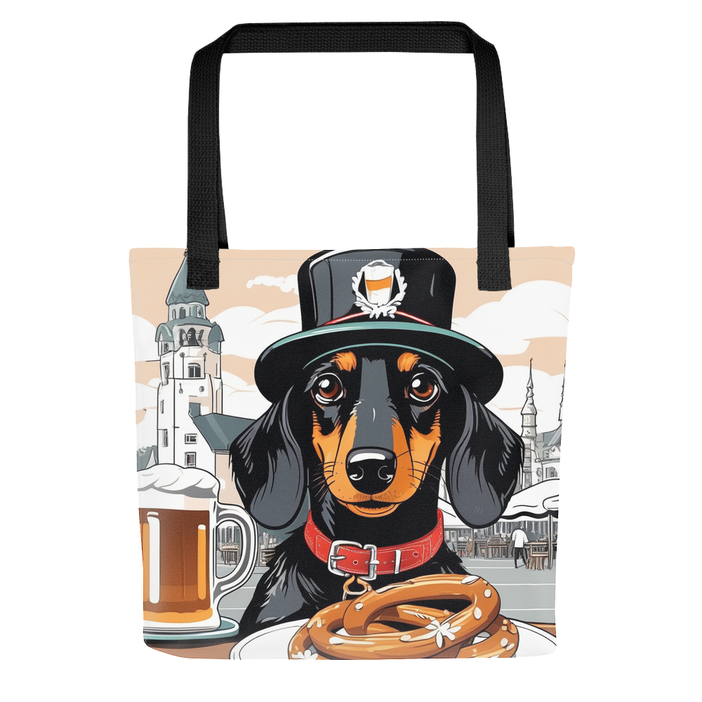 PugMug Custom Black Dachshund Tote
