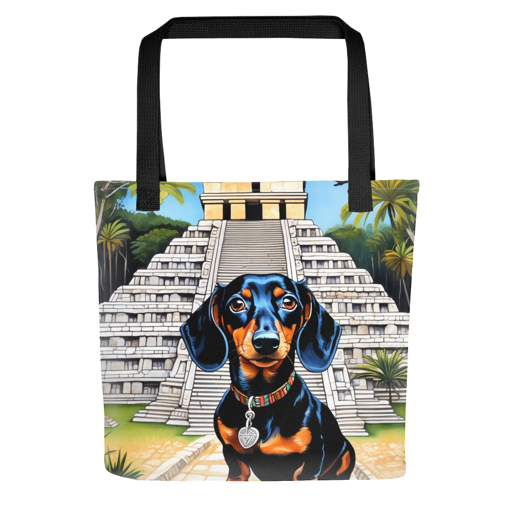 PugMug Custom Black Dachshund Tote