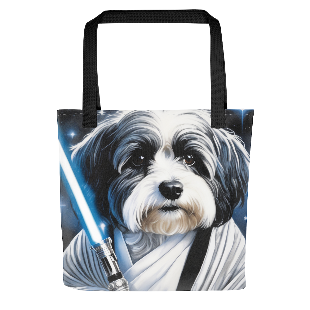 PugMug Custom Black-and-white Havanese Dog Tote
