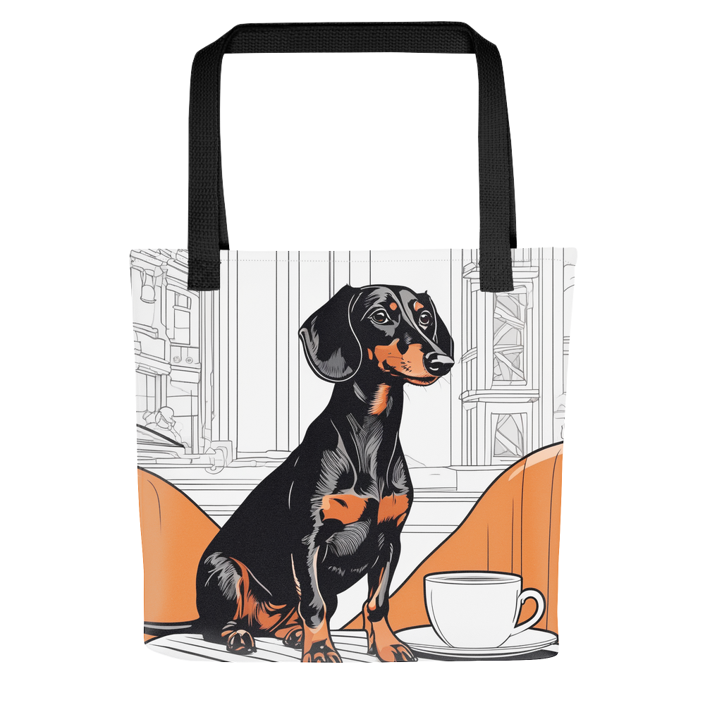 PugMug Custom Black Dachshund Tote
