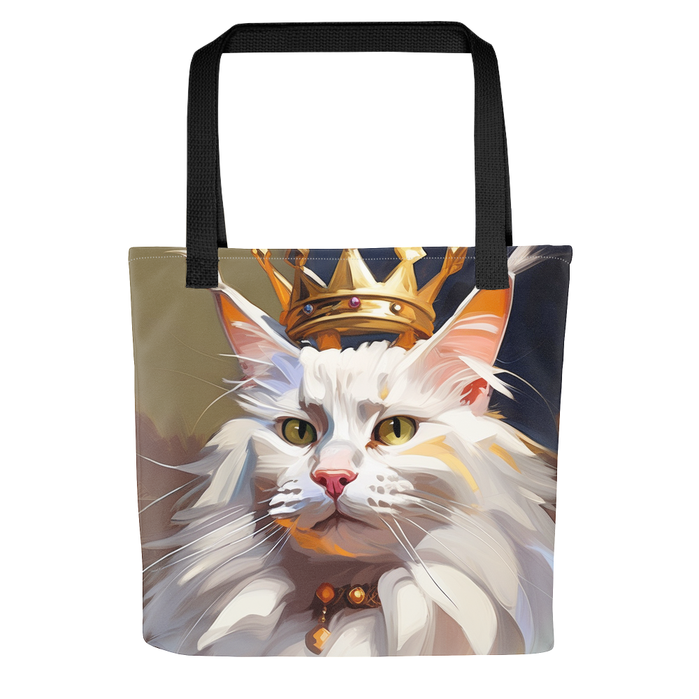 PugMug Custom White Maine Coon Cat Tote