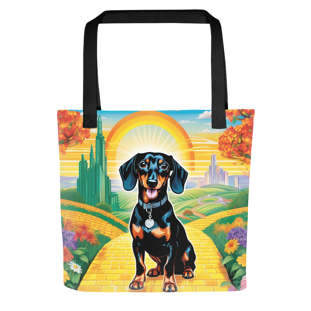 PugMug Custom Black Dachshund Tote
