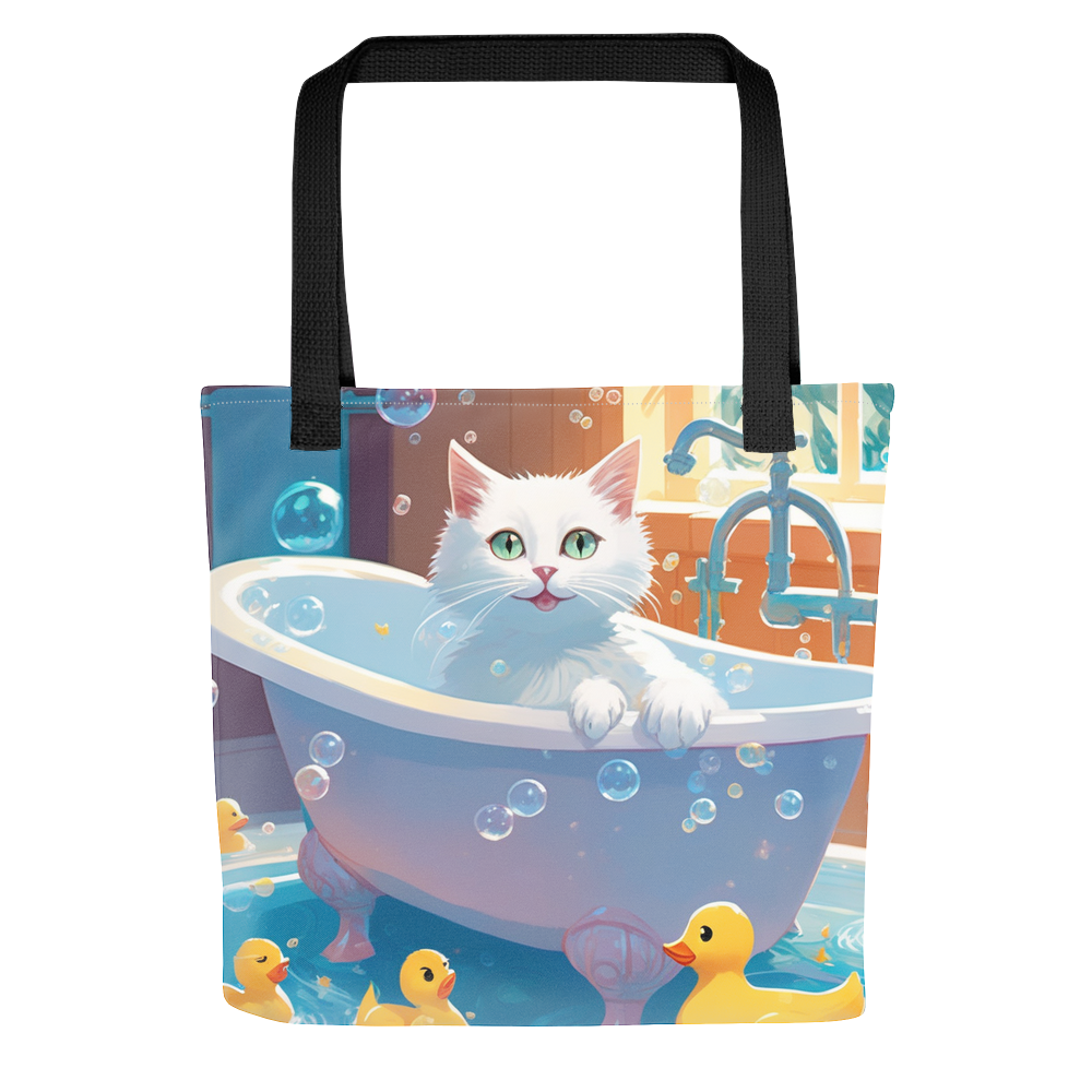 PugMug Custom White Companion Cat Tote