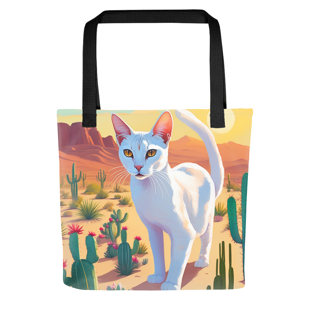PugMug Custom White Abyssinian Cat Tote