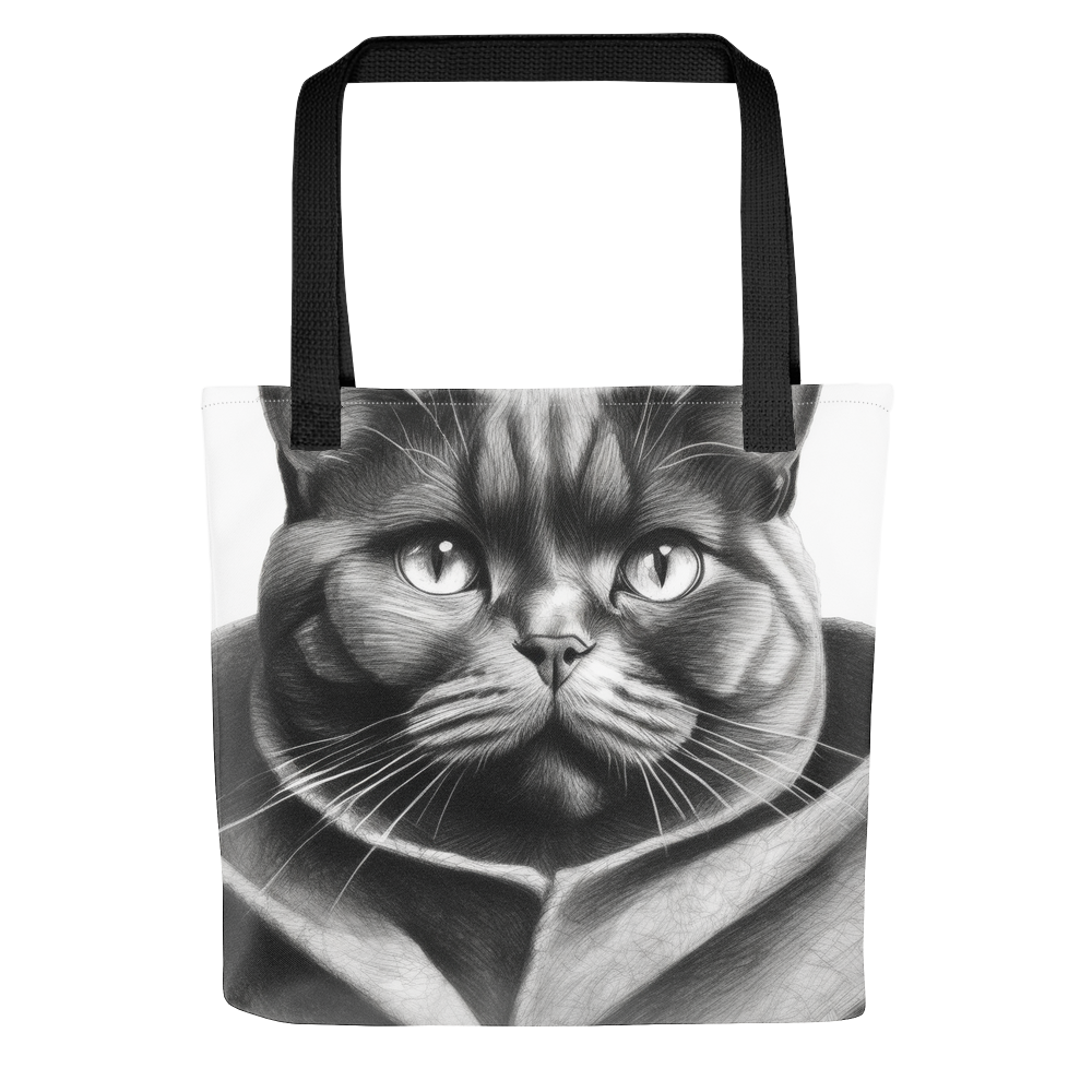 PugMug Custom Black British Shorthair Cat Tote