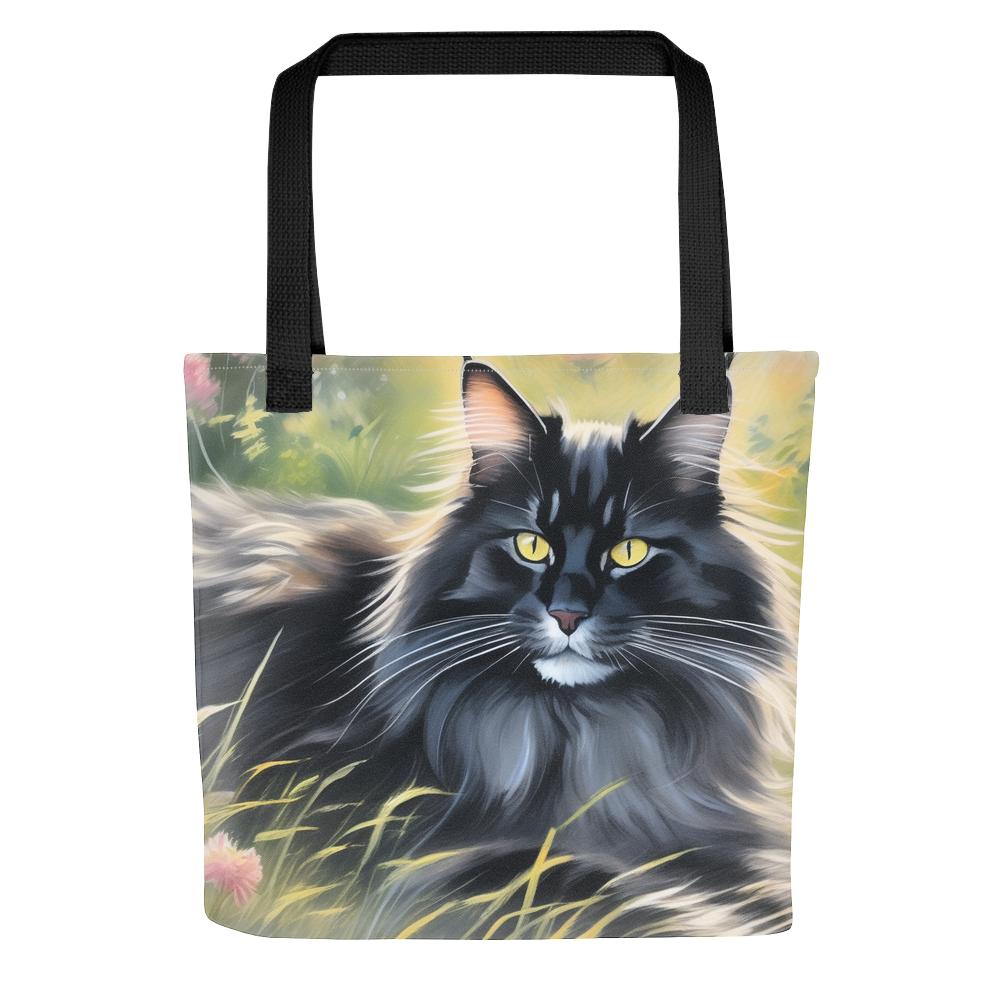 PugMug Custom Black Maine Coon Cat Tote