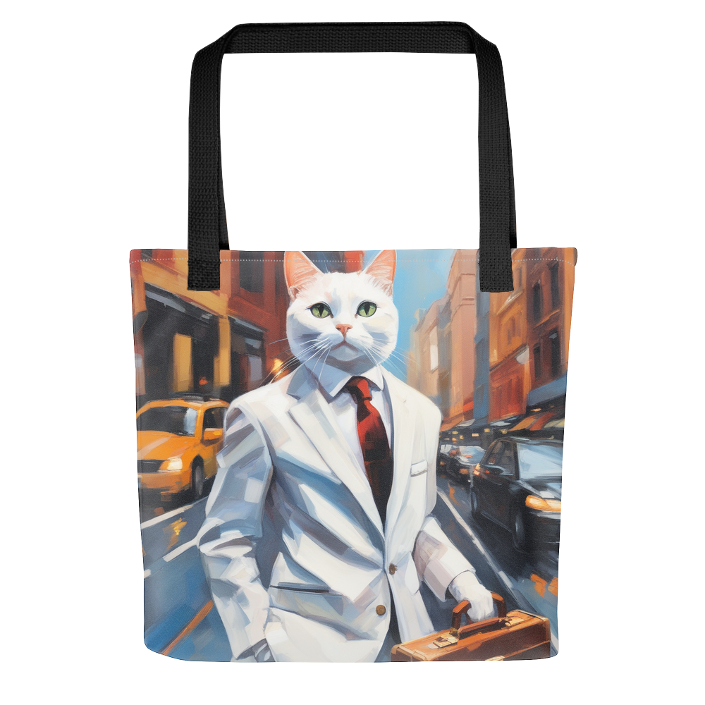 PugMug Custom White Companion Cat Tote