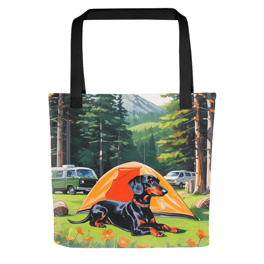 PugMug Custom Black Dachshund Tote
