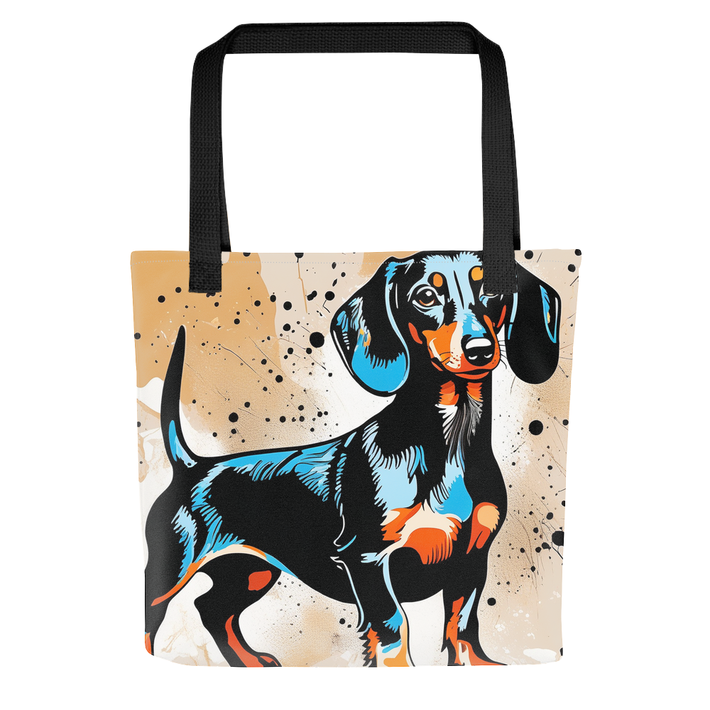 PugMug Custom Black Dachshund Tote
