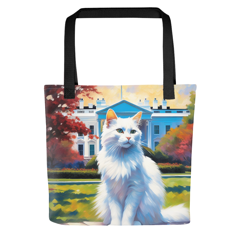 PugMug Custom White Companion Cat Tote