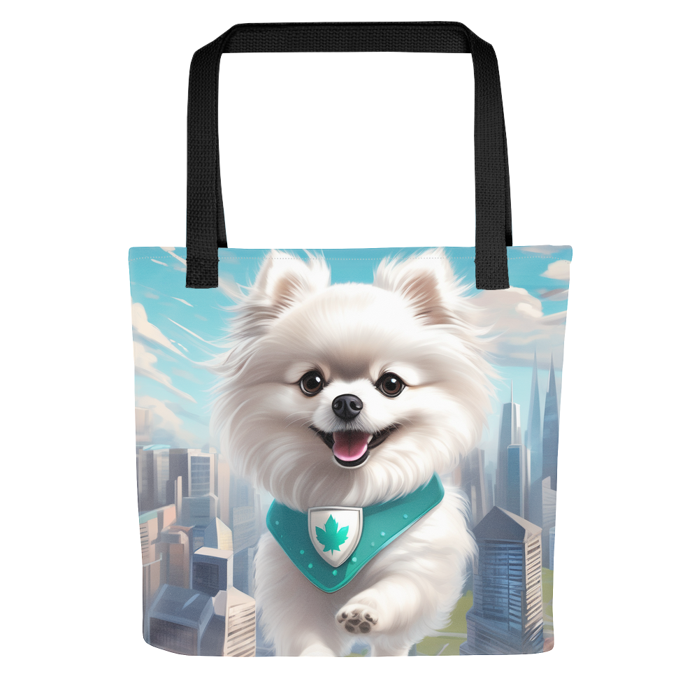 PugMug Custom White Pomeranian Tote