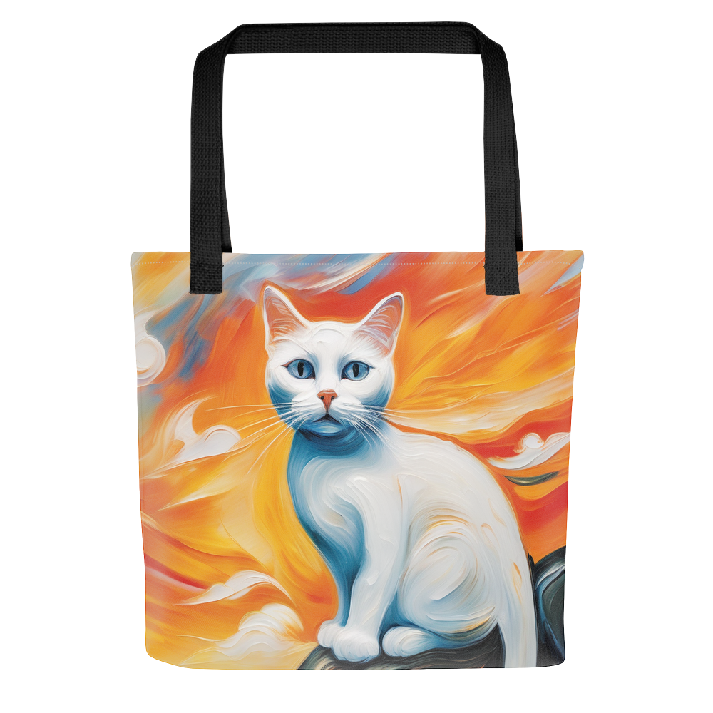 PugMug Custom White Companion Cat Tote