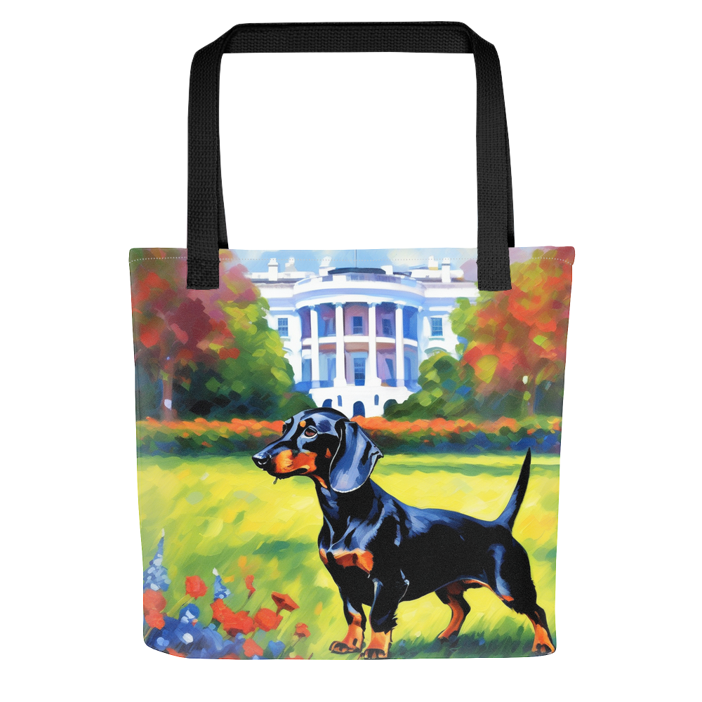 PugMug Custom Black Dachshund Tote