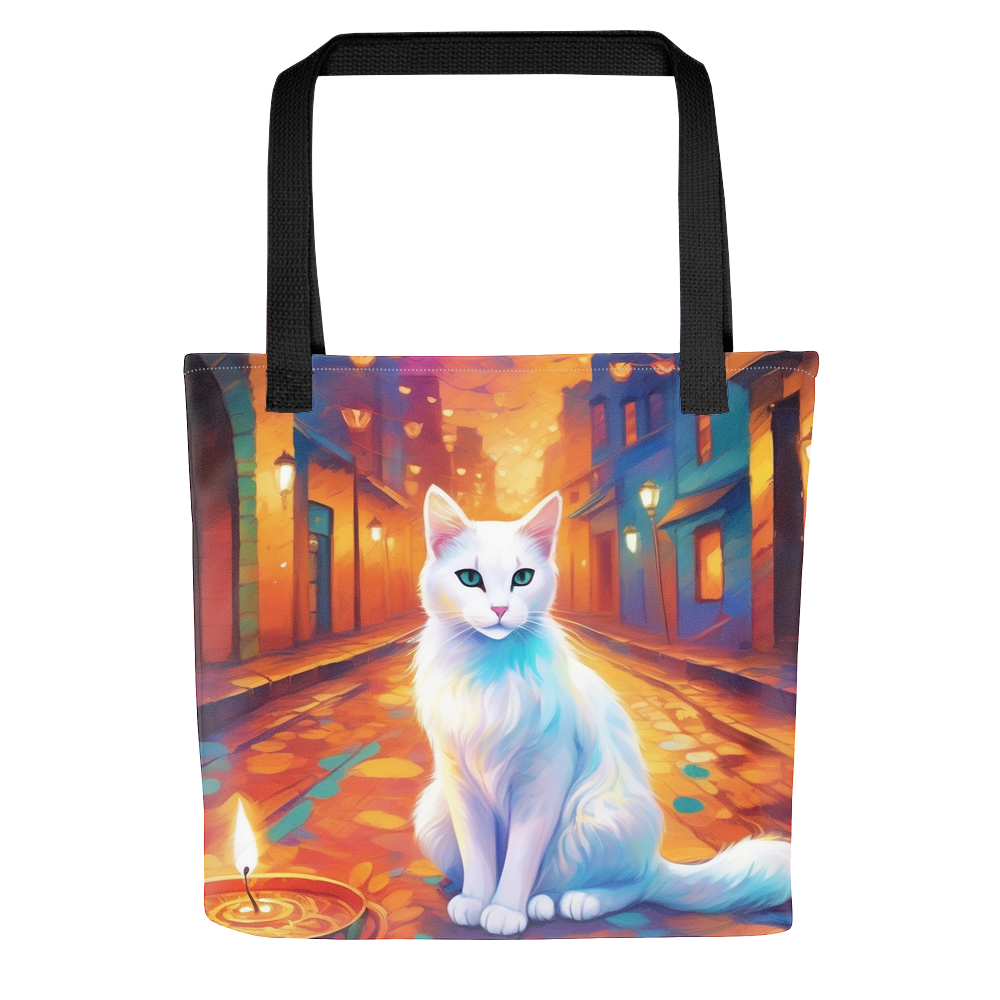 PugMug Custom White Companion Cat Tote