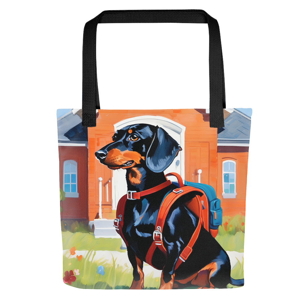 PugMug Custom Black Dachshund Tote