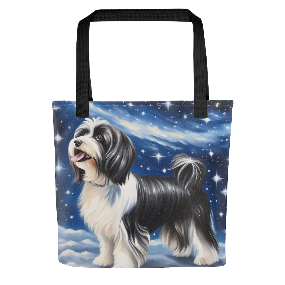 PugMug Custom Black-and-white Havanese Dog Tote