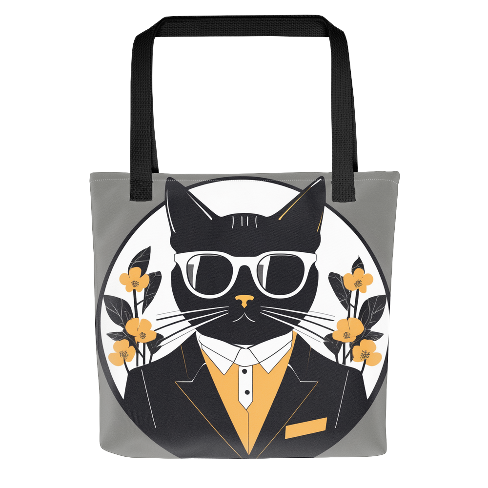 PugMug Custom Black Companion Cat Tote