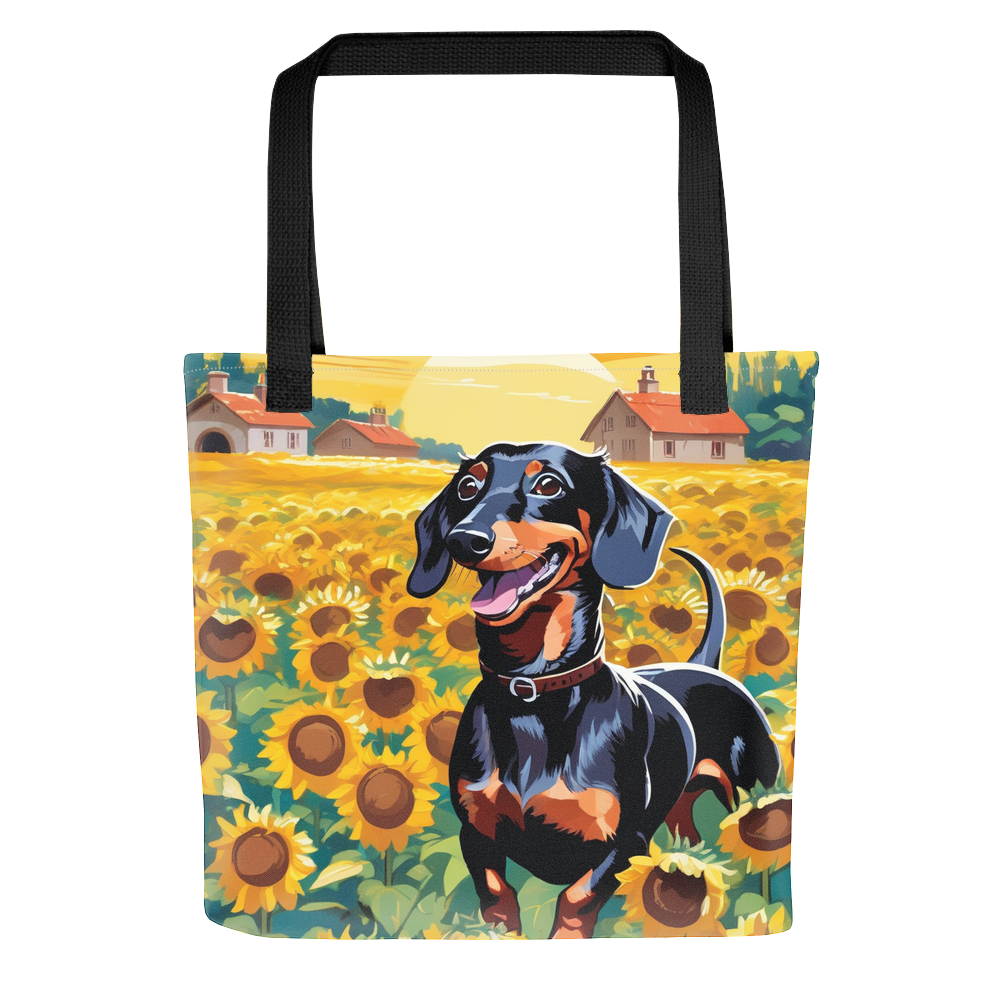 PugMug Custom Black Dachshund Tote