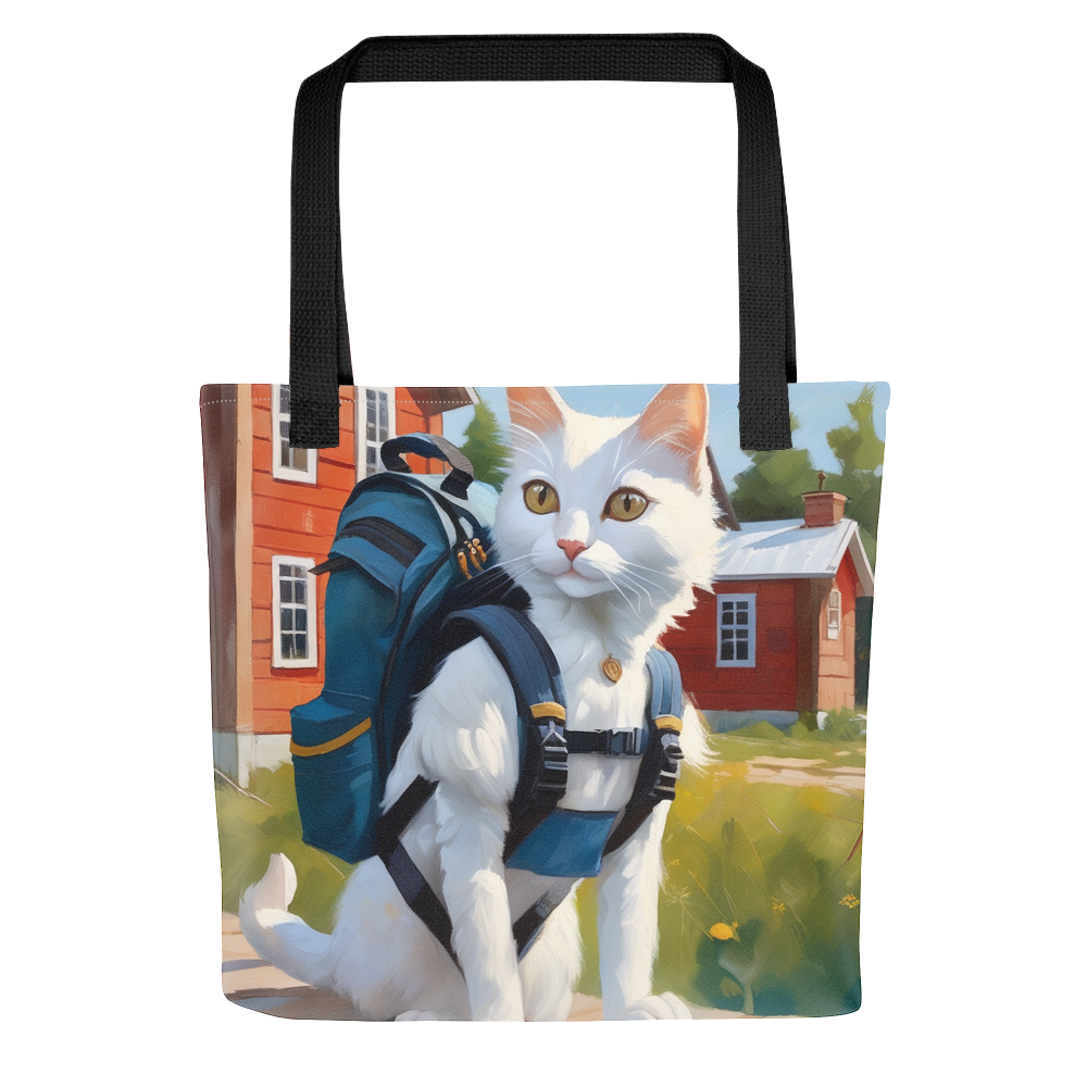 PugMug Custom White Companion Cat Tote