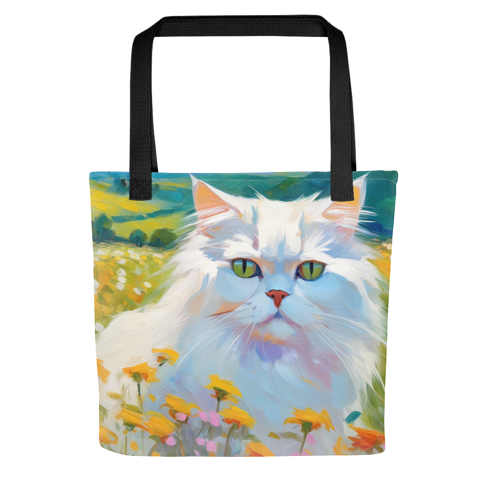 PugMug Custom White Persian Cat Tote