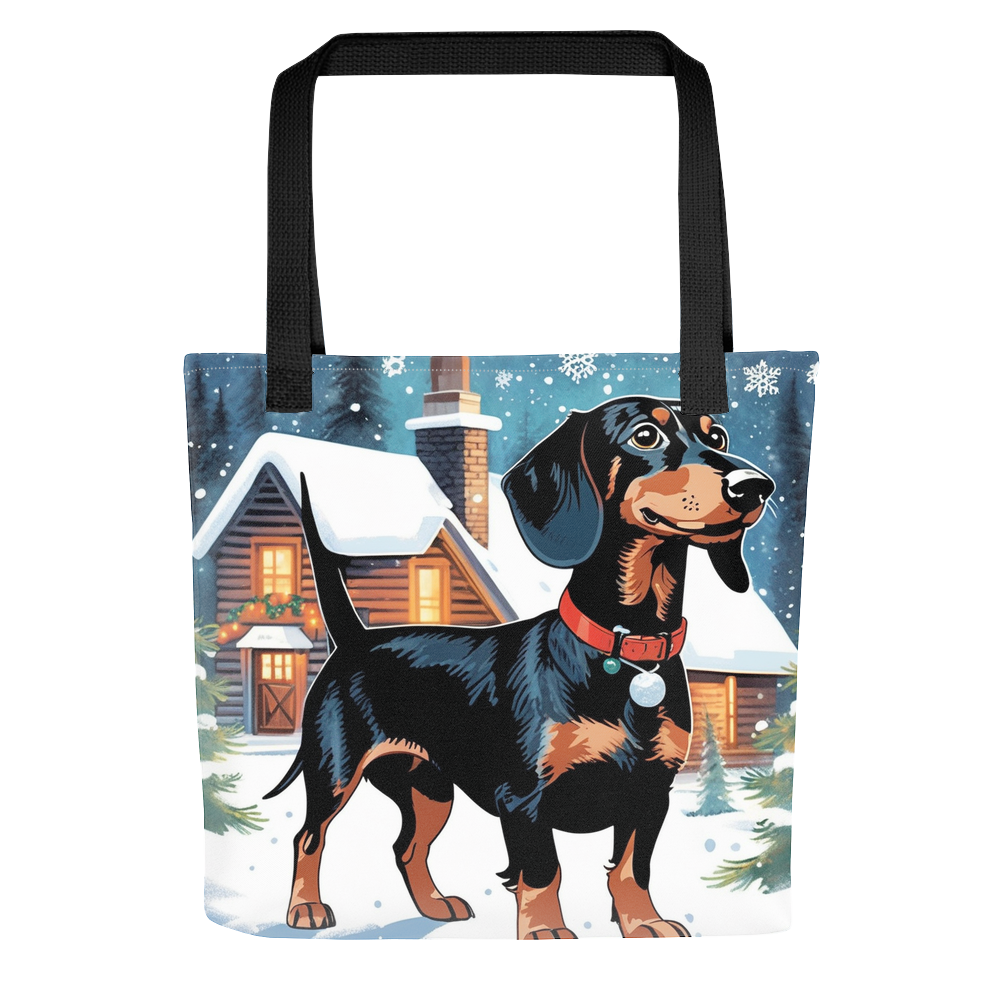PugMug Custom Black Dachshund Tote