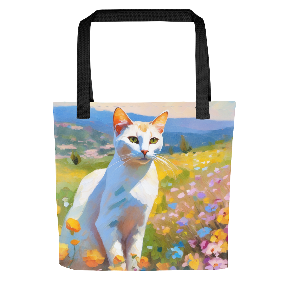 PugMug Custom White Abyssinian Cat Tote
