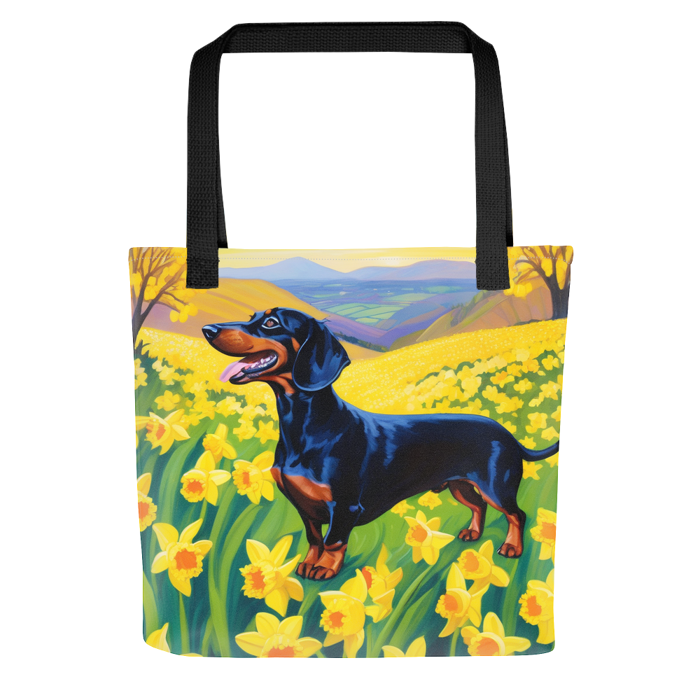 PugMug Custom Black Dachshund Tote
