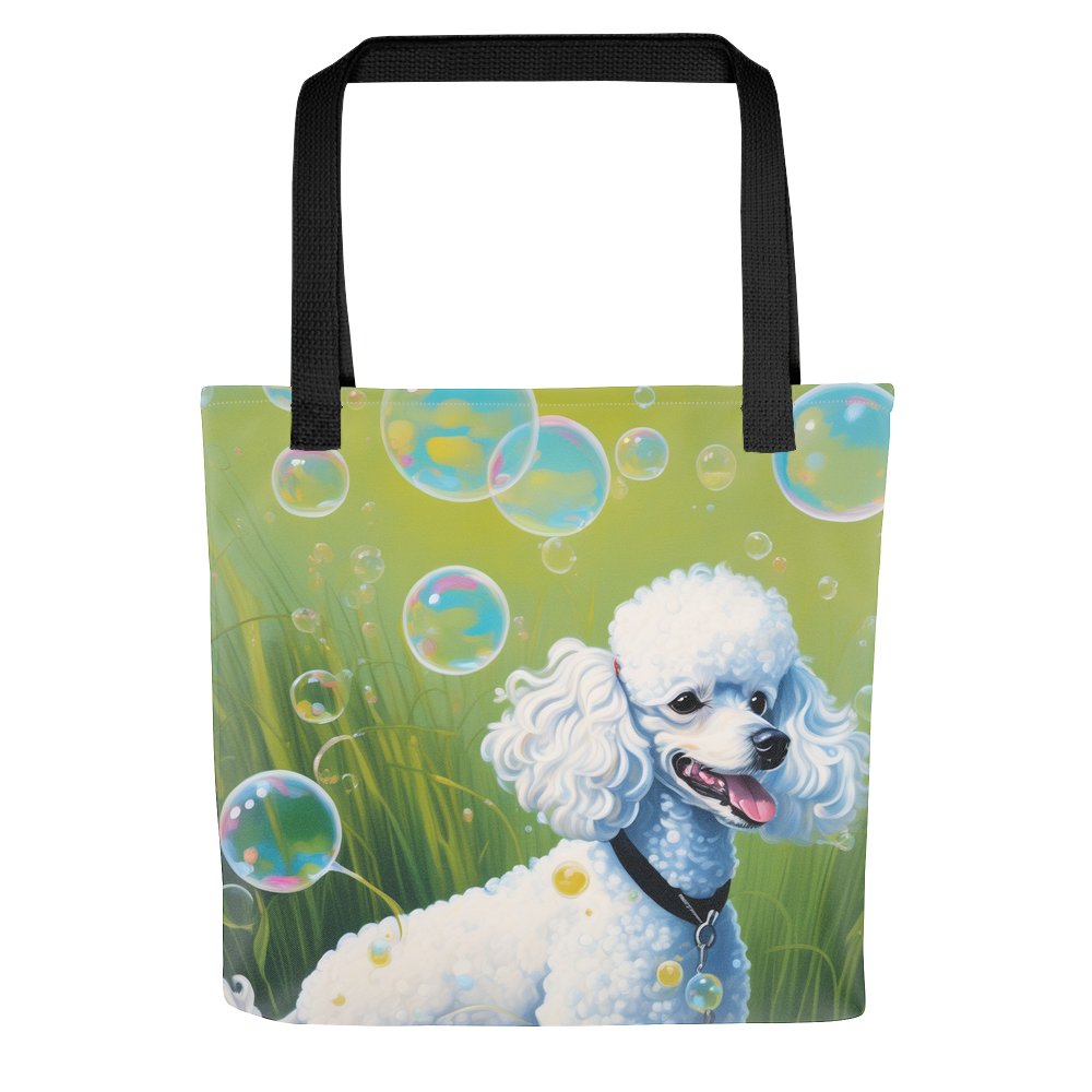 PugMug Custom White Poodle Tote