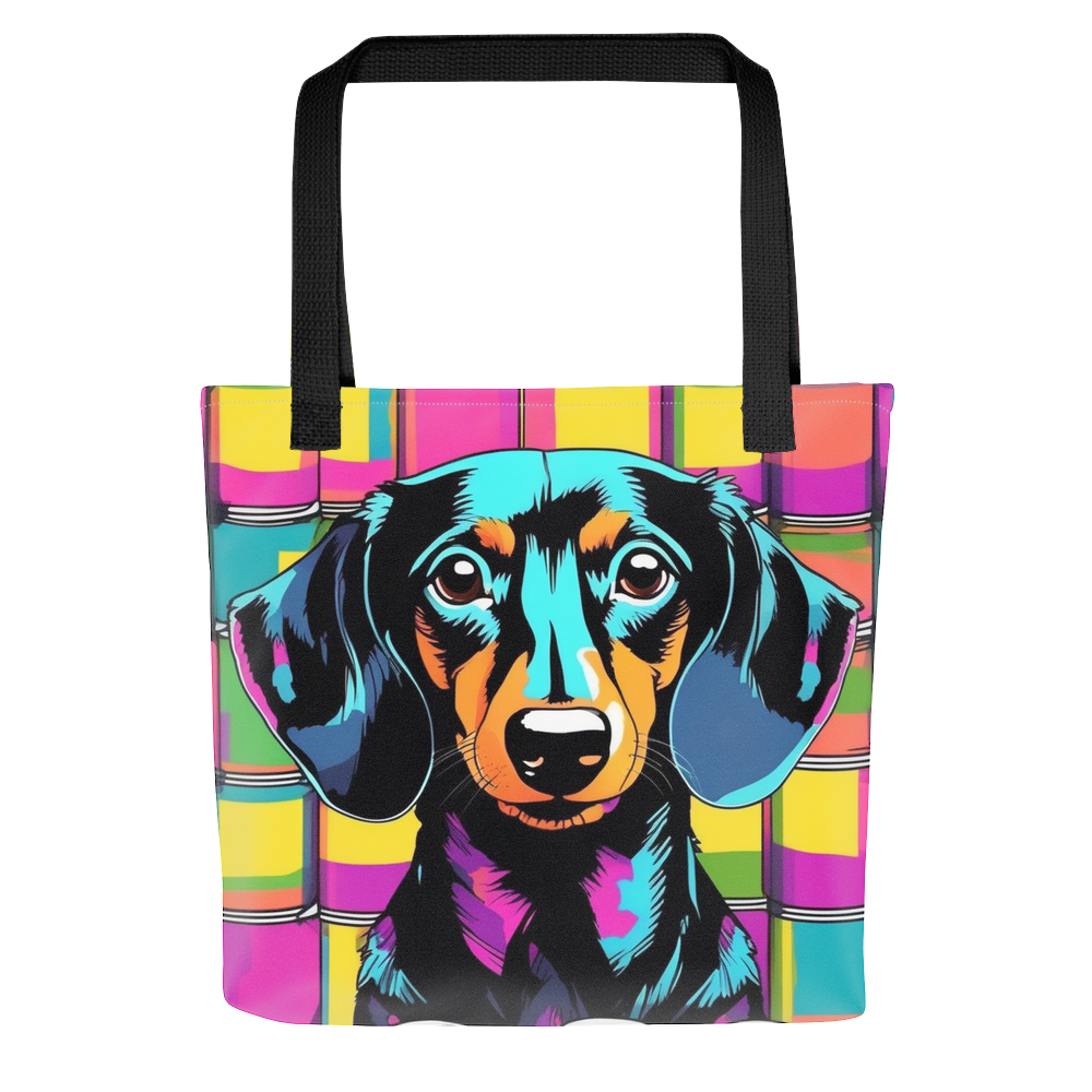 PugMug Custom Black Dachshund Tote