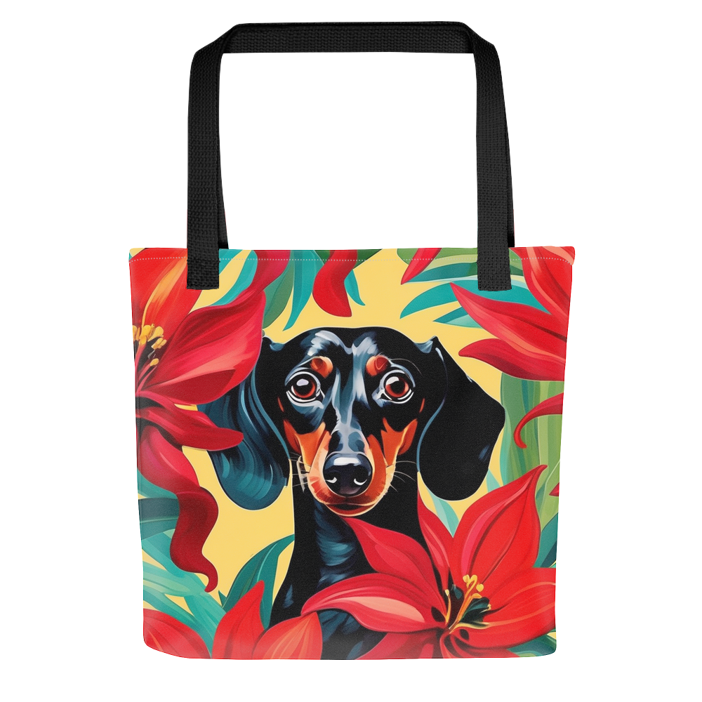 PugMug Custom Black Dachshund Tote
