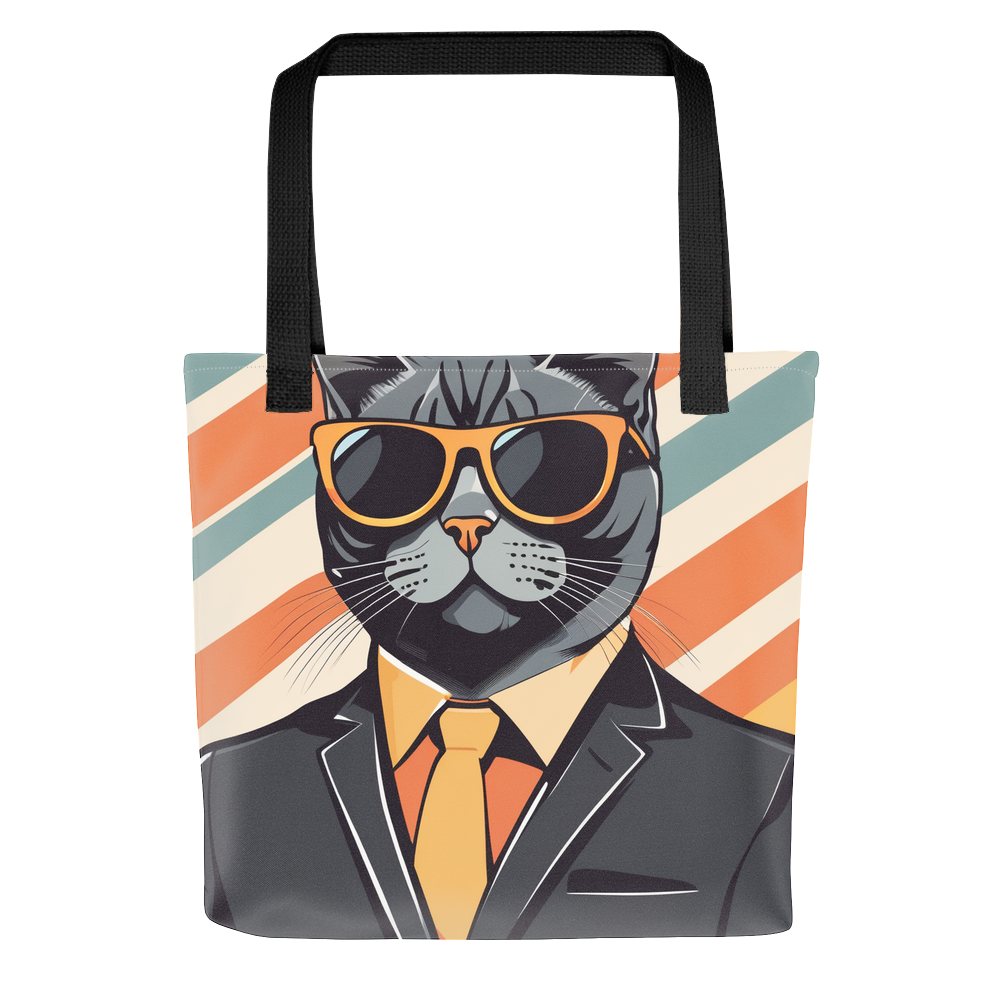 PugMug Custom Black British Shorthair Cat Tote