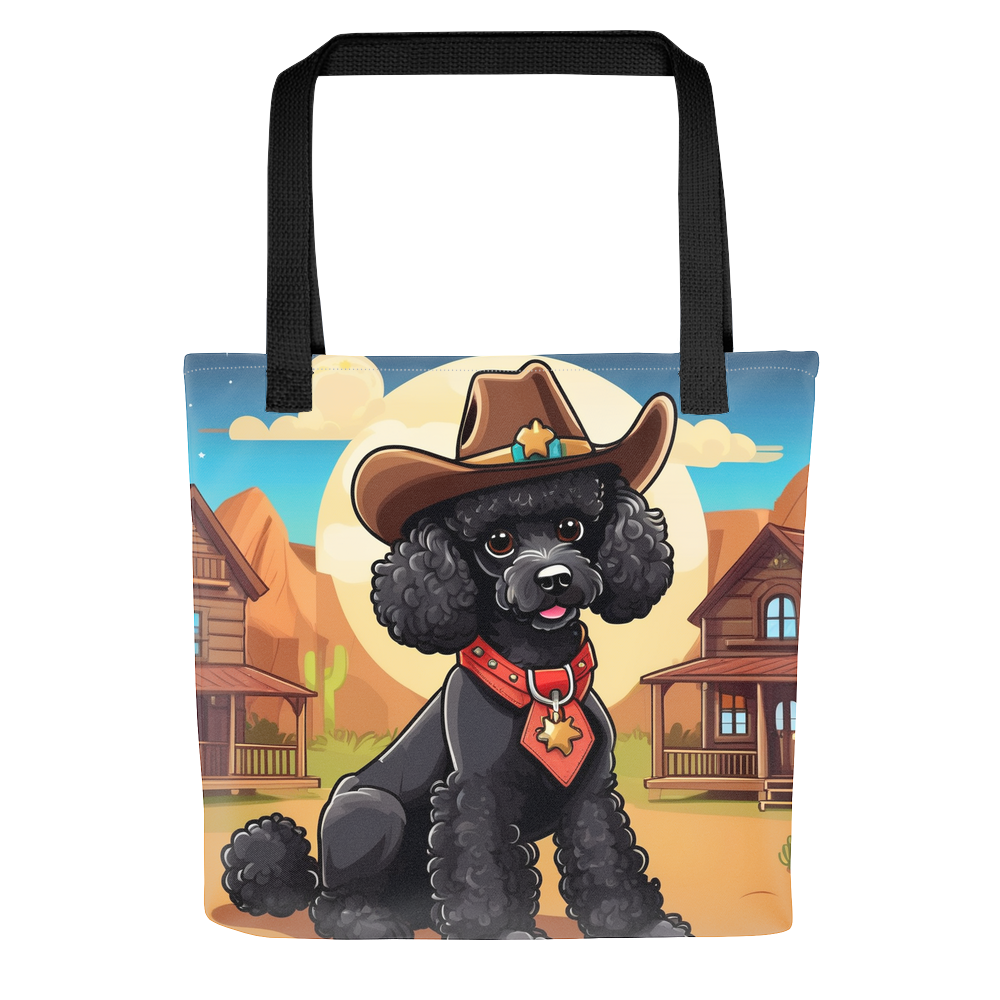 PugMug Custom Black Poodle Tote