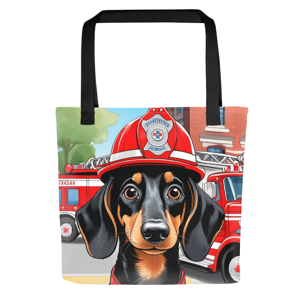 PugMug Custom Black Dachshund Tote