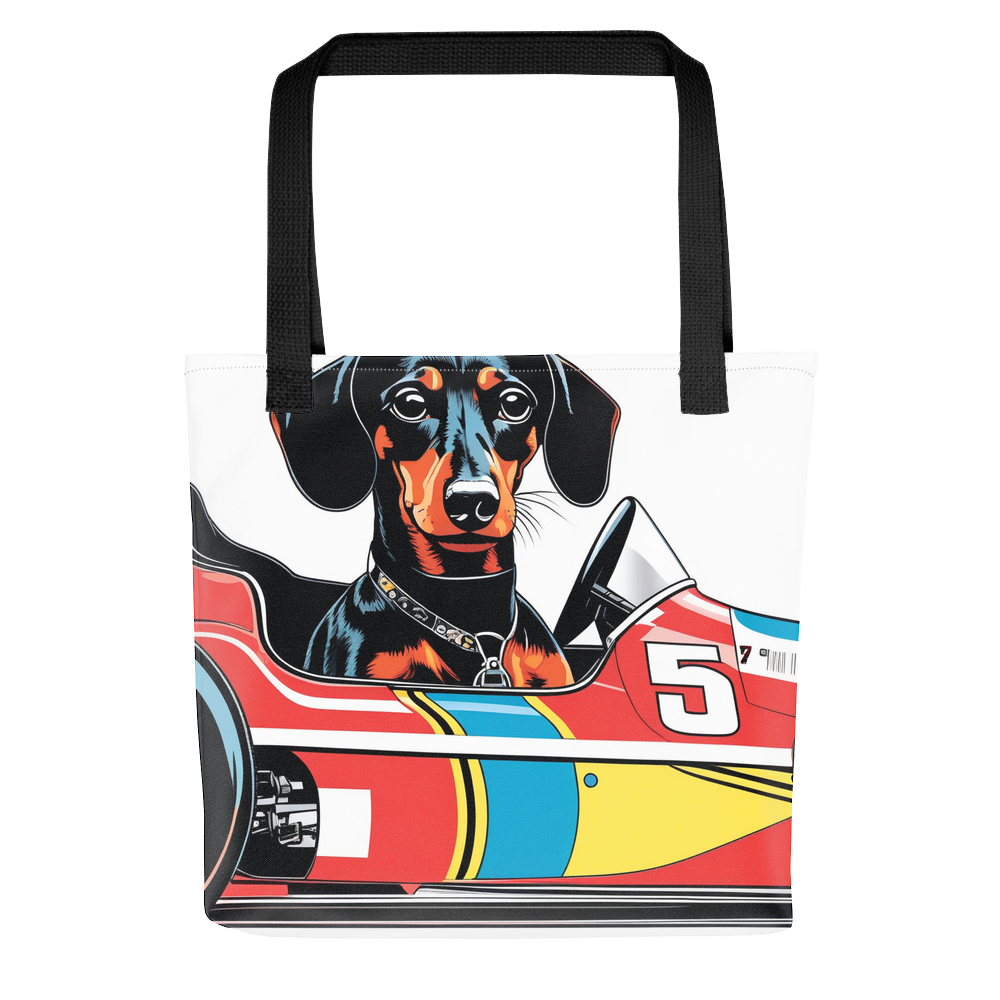 PugMug Custom Black Dachshund Tote