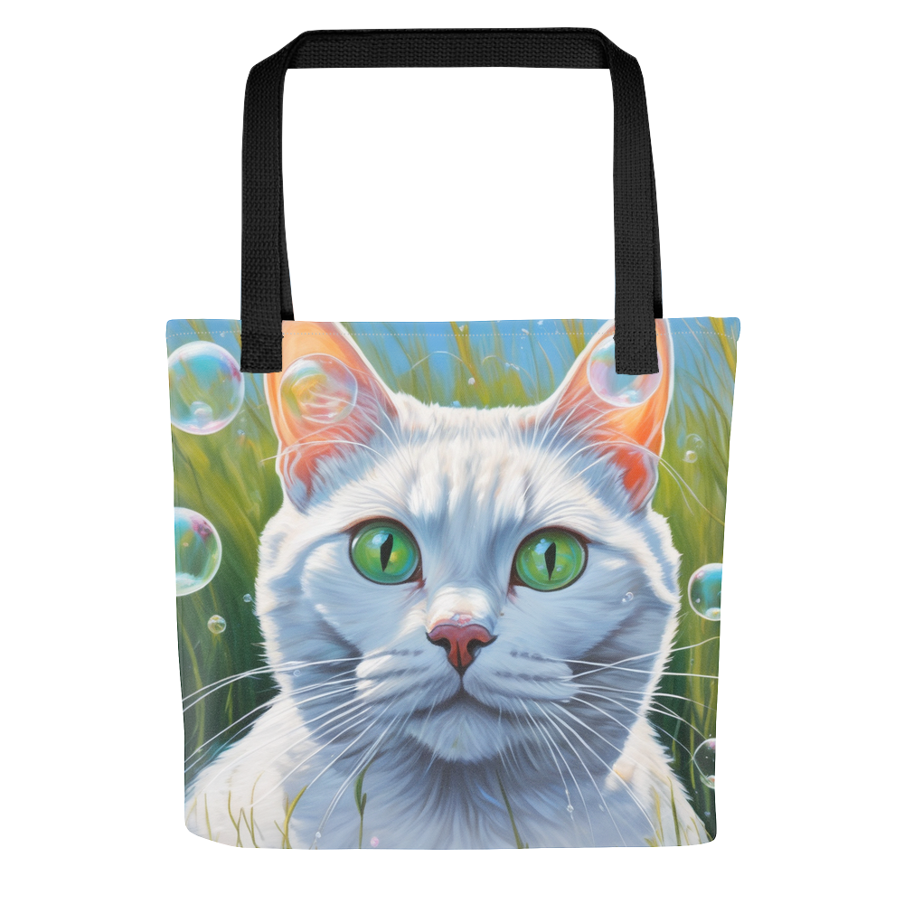 PugMug Custom White American Shorthair Cat Tote