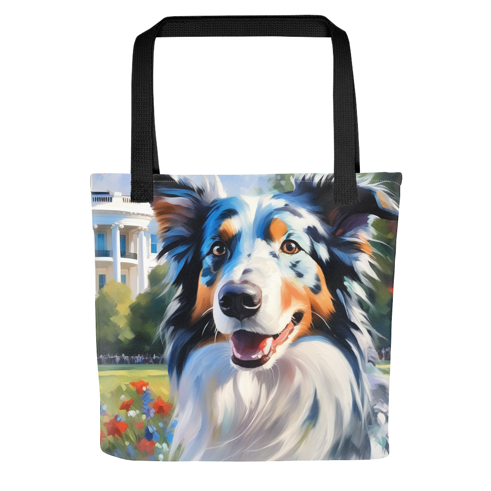 PugMug Custom Blue Merle Border Collie Tote