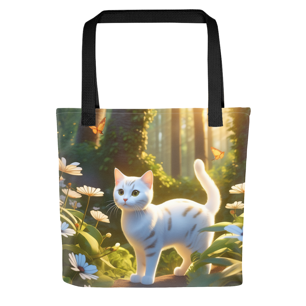 PugMug Custom White American Shorthair Cat Tote