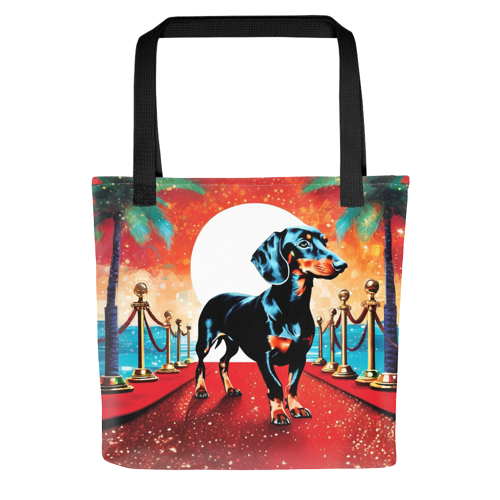 PugMug Custom Black Dachshund Tote