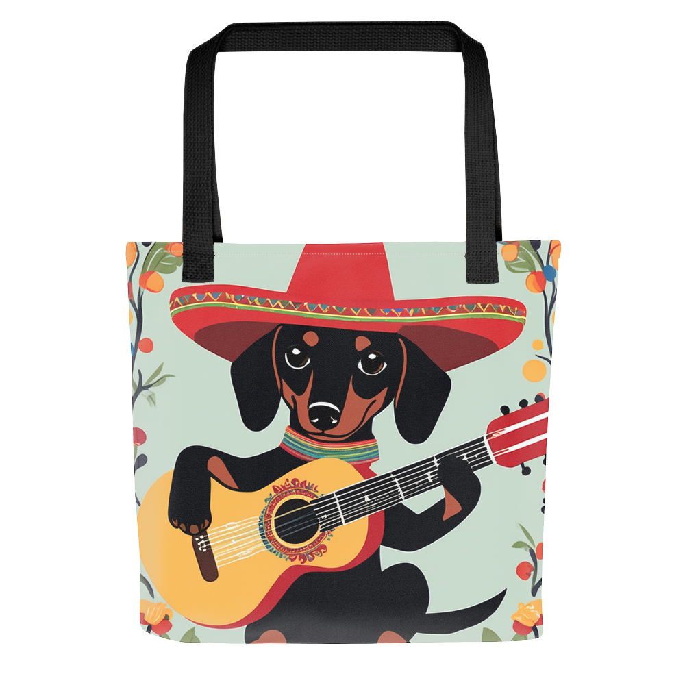 PugMug Custom Black Dachshund Tote