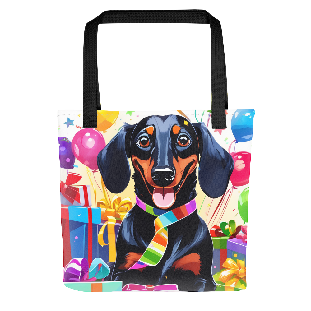 PugMug Custom Black Dachshund Tote