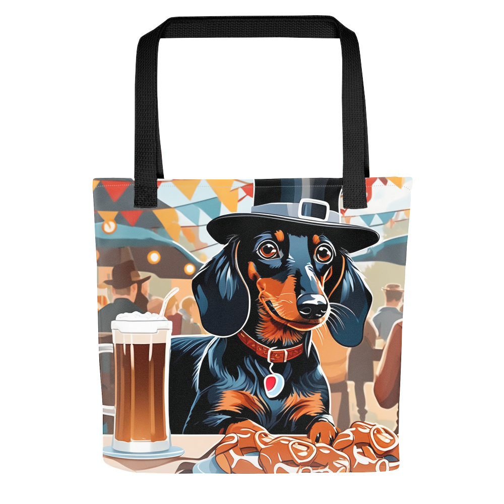 PugMug Custom Black Dachshund Tote