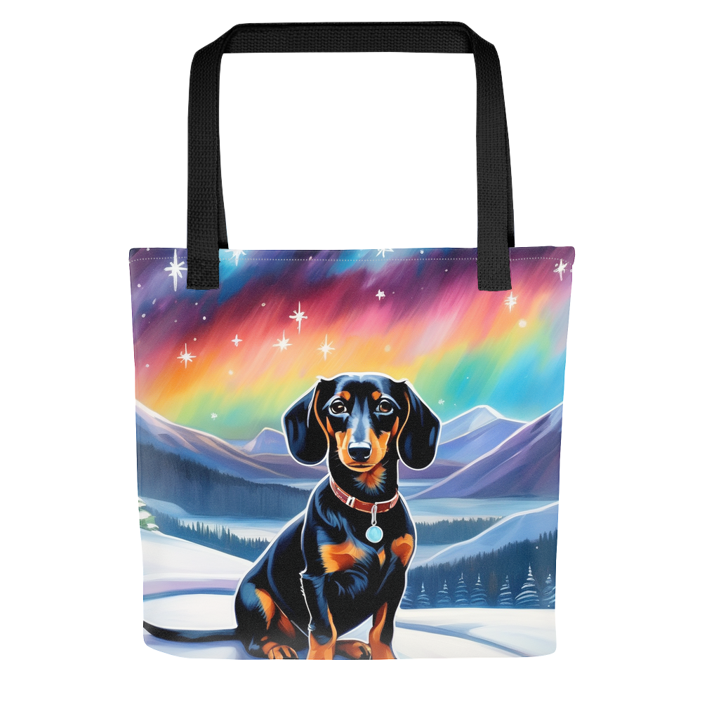 PugMug Custom Black Dachshund Tote