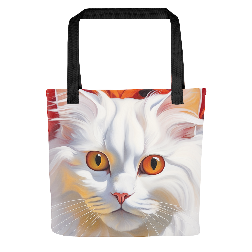 PugMug Custom White Persian Cat Tote