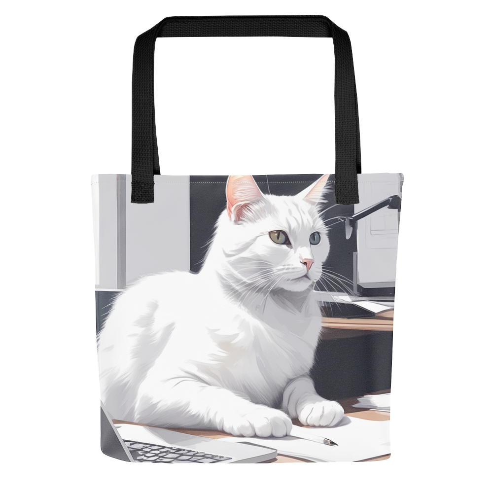 PugMug Custom White Companion Cat Tote