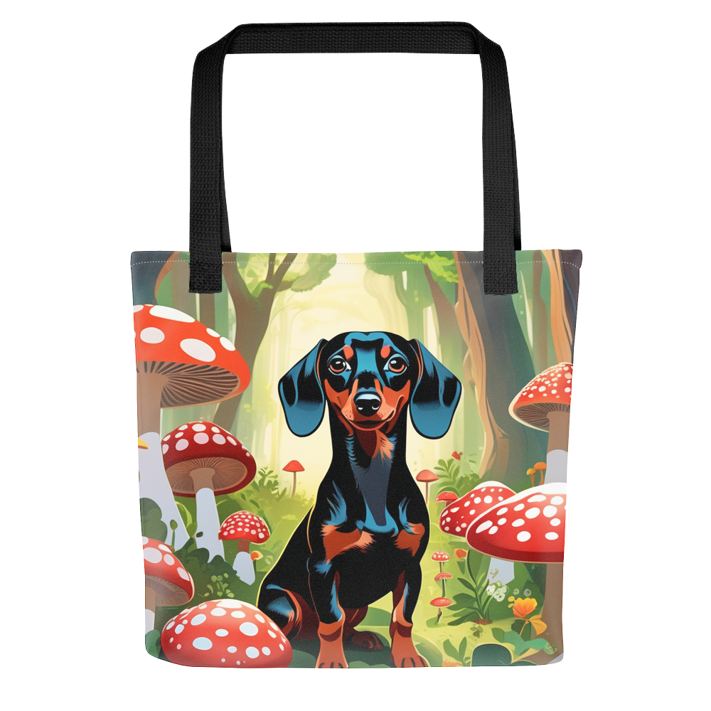 PugMug Custom Black Dachshund Tote