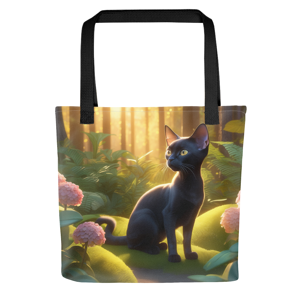 PugMug Custom Black Devon Rex Cat Tote