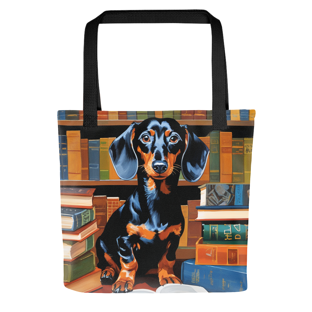 PugMug Custom Black Dachshund Tote