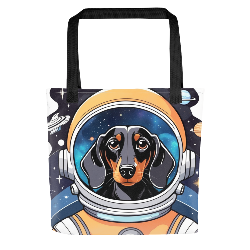 PugMug Custom Black Dachshund Tote