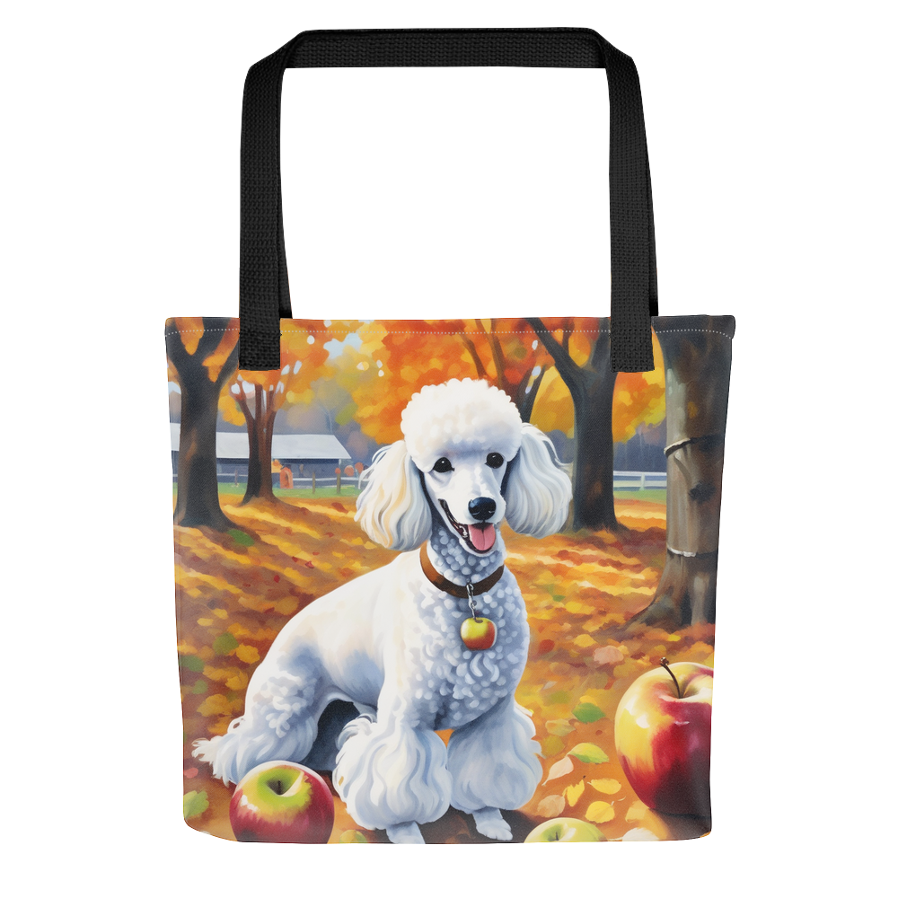 PugMug Custom White Poodle Tote
