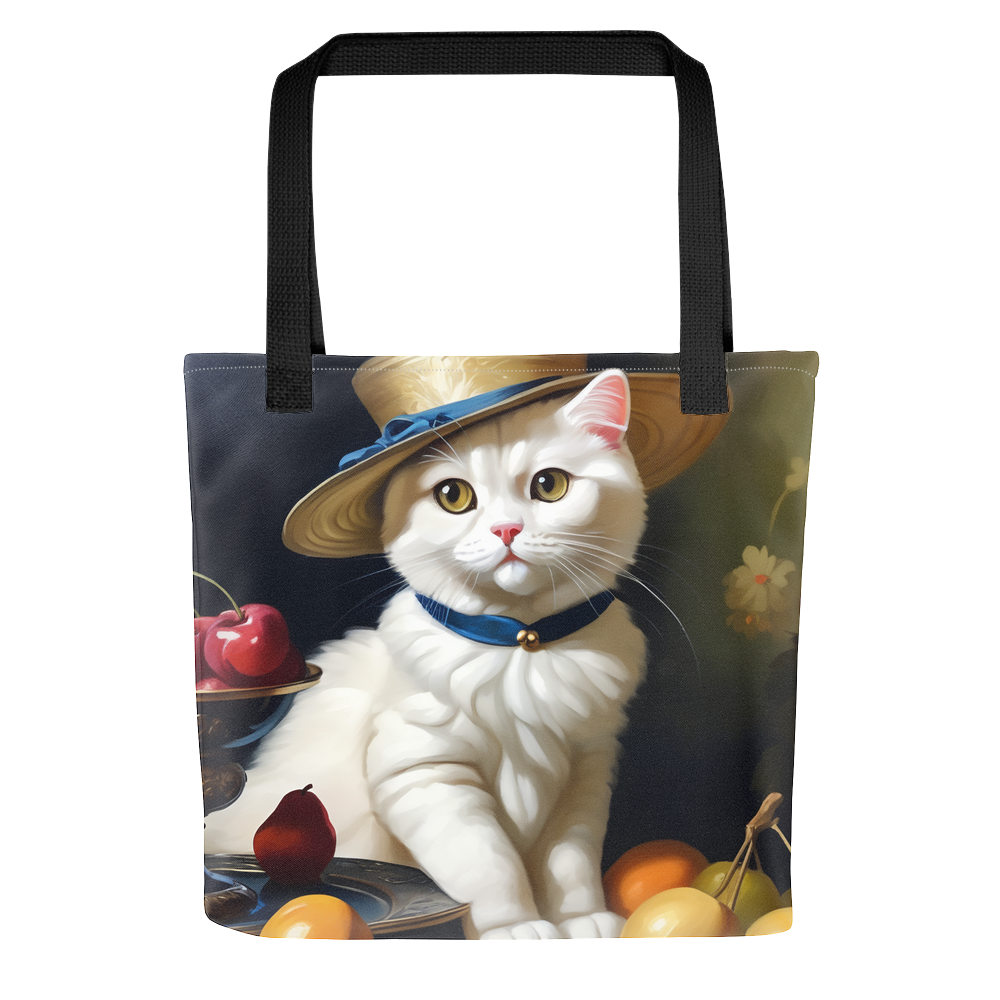 PugMug Custom White Scottish Fold Cat Tote